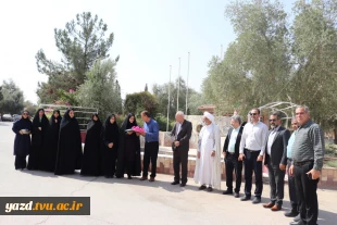 برگزاری آئین اهتزاز پرچم جمهوری اسلامی در دانشگاه ملی مهارت استان یزد 3