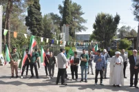 آغاز سال تحصیلی جدید  در دانشکده شهید صدوقی با حضور مسئولان، استادان و دانشجویان همراه با پرچم گردانی