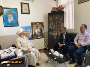 دیدار رئیس دانشگاه ملی مهارت استان یزد با امام جمعه شهرستان تفت و بازدید از آموزشکده تفت 3